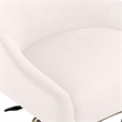 Beatrix Cream Performance Velvet Office Swivel Chair