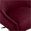 Beatrix Burgundy Performance Velvet Office Swivel Chair