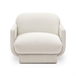 Azalea Cream Performance Velvet Accent Chair