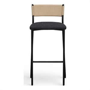 Celine Black Performance Boucle Barstool