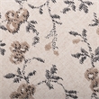 Bisou Beige Floral Jacquard Ottoman