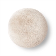 Oopa Cream Contract-Grade Straight Vegan Shearling Swivel Ottoman