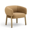 Foxy Camel Performance Velvet Accent Chair