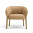 Foxy Camel Performance Velvet Accent Chair
