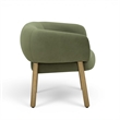 Foxy Olive Green Performance Velvet Accent Chair