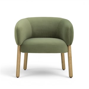 Foxy Olive Green Performance Velvet Accent Chair