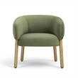 Foxy Olive Green Performance Velvet Accent Chair