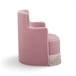 Passe Tasseled Pink Performance Velvet Swivel Chair