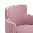 Passe Tasseled Pink Performance Velvet Swivel Chair