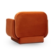Azalea Rust Orange Performance Velvet Accent Chair