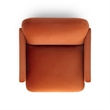 Azalea Rust Orange Performance Velvet Accent Chair