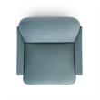 Azalea Powder Blue Performance Velvet Accent Chair