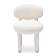 Manu Cream Performance Chenille Dining Chair