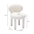 Manu Cream Performance Chenille Dining Chair