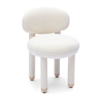 Manu Cream Performance Chenille Dining Chair