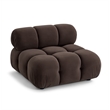 Calliope Dark Brown Performance Velvet Modular Armless Chair