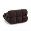 Calliope Dark Brown Performance Velvet Modular Corner Chair