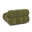 Calliope Olive Green Performance Velvet Modular Corner Chair