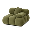 Calliope Olive Green Performance Velvet Modular Corner Chair