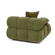 Calliope Olive Green Performance Velvet Modular Corner Chair