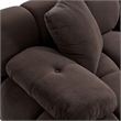 Calliope Dark Brown Performance Velvet Modular Loveseat