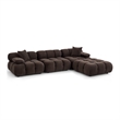 Calliope Dark Brown Performance Velvet 4-piece Modular Sectional