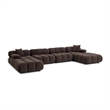 Calliope Dark Brown Performance Velvet 6-piece Modular U-Sectional