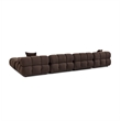 Calliope Dark Brown Performance Velvet 6-piece Modular U-Sectional