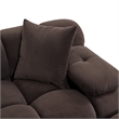 Calliope Dark Brown Performance Velvet Modular Sofa