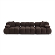Calliope Dark Brown Performance Velvet Modular Sofa