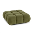 Calliope Olive Green Performance Velvet Modular Ottoman
