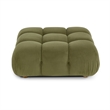 Calliope Olive Green Performance Velvet Modular Ottoman
