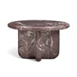 Juju 2-Piece Faux Red Lavento Indoor/Outdoor Nesting Coffee Table Set