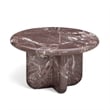 Juju 2-Piece Faux Red Lavento Indoor/Outdoor Nesting Coffee Table Set