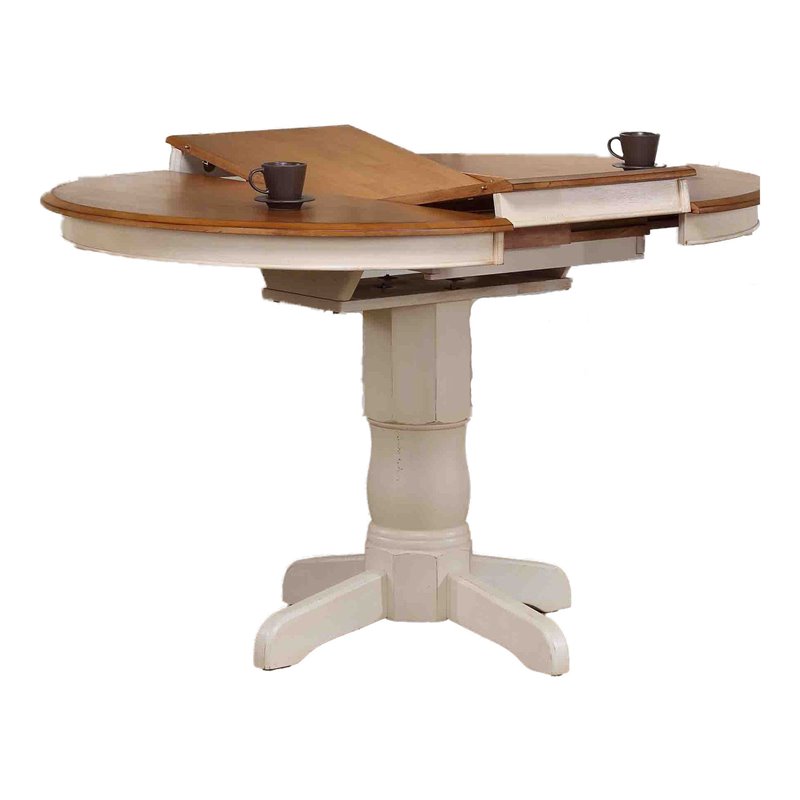 Wood Counter Height Dining Table in Caramel/Biscotti