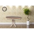 Round Rubberwood Dining Table in Caramel/Biscotti