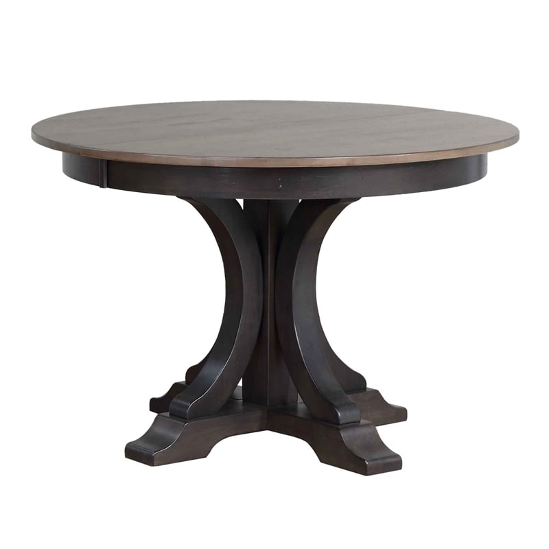 5-Pc Deco Napoleon Wood Dining Set in Gray/Black Stone