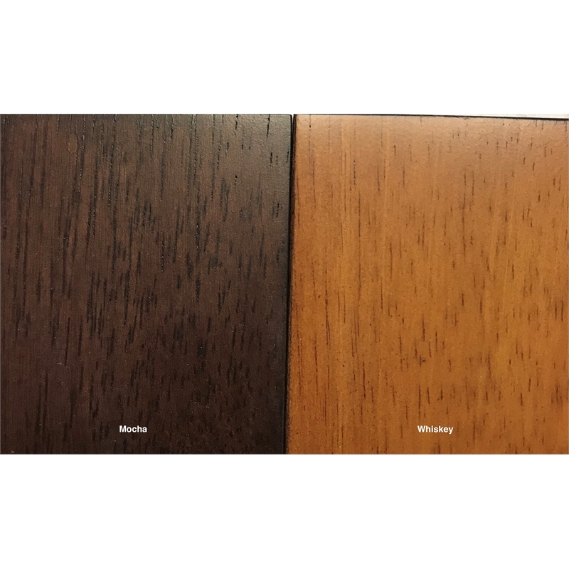 5-Piece Double X Wood Dining Set in Whiskey/Mocha Brown