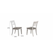 5-Pc Transitional Wood Dining Set in Ash/Stormy White