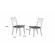 5-Pc Contemporary Wood Dining Set in Ash/Stormy White