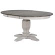 5-Pc Ladder Back Wood Dining Set in Ash/Stormy White