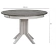 5-Piece Ladder Wood Dining Set in Ash/Stormy White