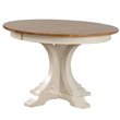 5-Pc Deco Panel Wood Dining Set in Caramel/Biscotti