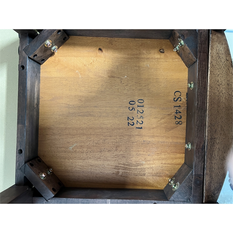 5-Pc Double X Wood Dining Set in Whiskey/Mocha Brown