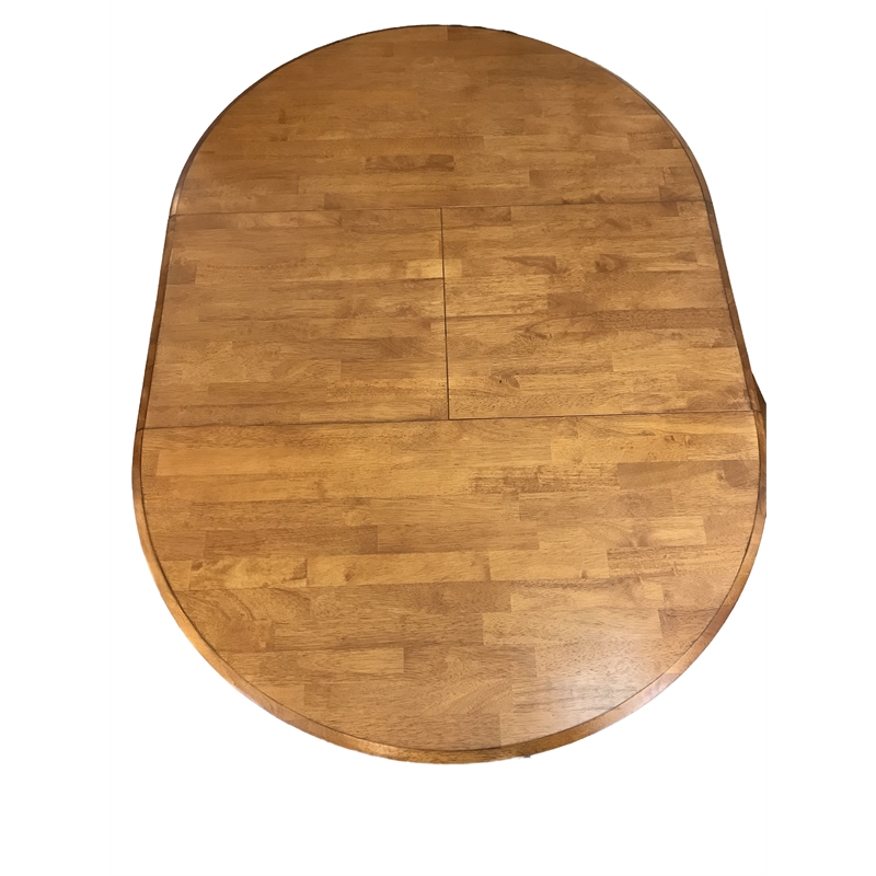 5-Pc Double X Wood Dining Set in Whiskey/Mocha Brown