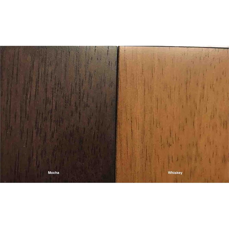 5-Pc Double X Wood Dining Set in Whiskey/Mocha Brown