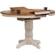 5-Pc X-Back Wood Dining Set in Caramel/Biscotti