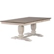 5-Pc Ladder Wood Pedestal Dining Set in Ash/Stormy