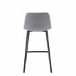 Adam Counter Height Contemporary Stool In Light Grey Finish