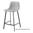 Adam Counter Height Contemporary Stool In Light Grey Finish